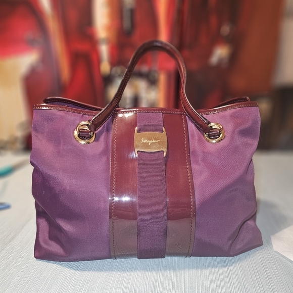 Salvatore Ferragamo Handbags - Salvatore Ferragamo Plum Women's Bag